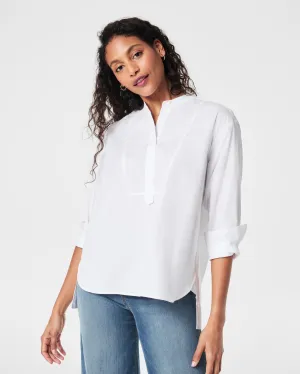 SPANX® Poplin Tuxedo Shirt