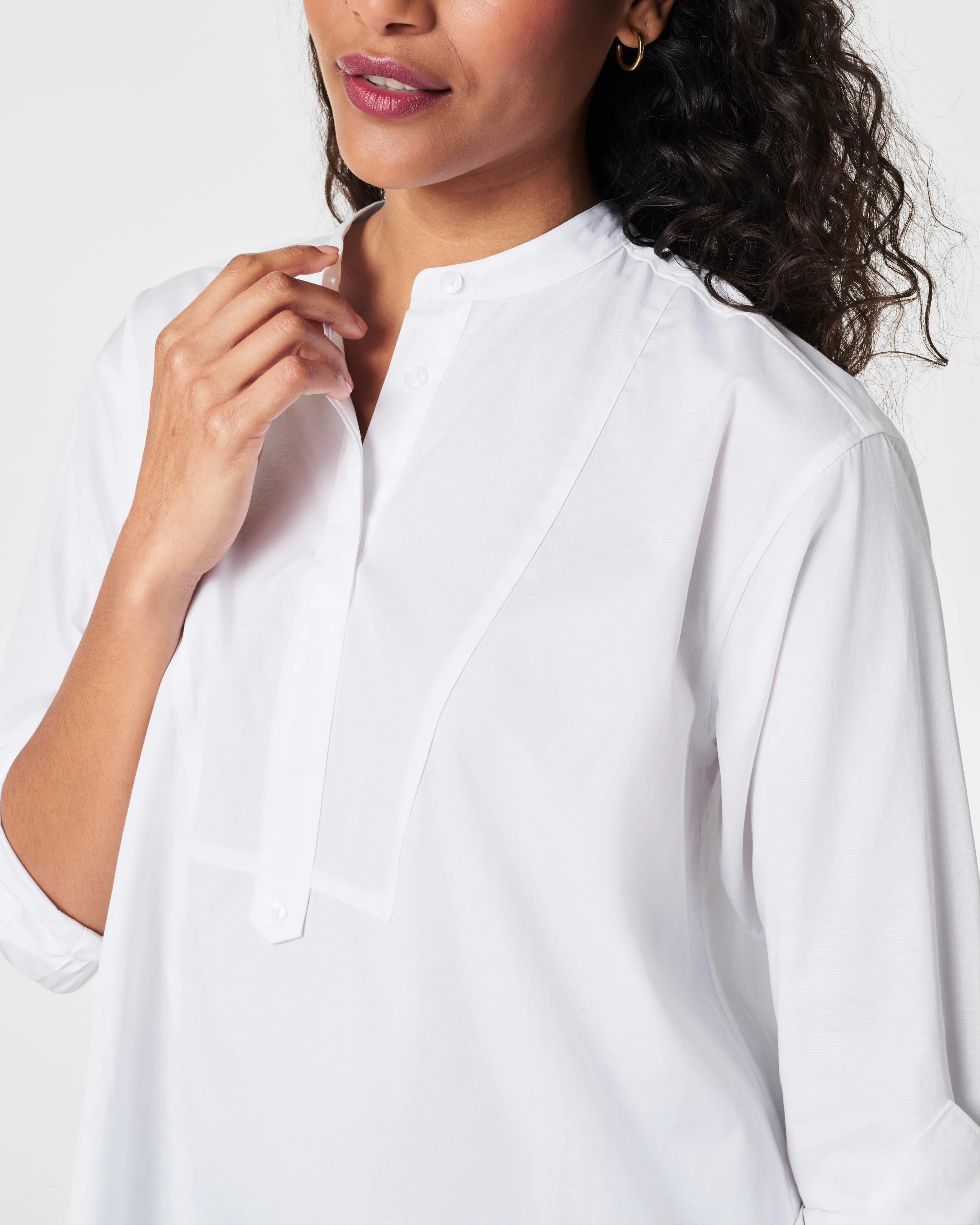 SPANX® Poplin Tuxedo Shirt