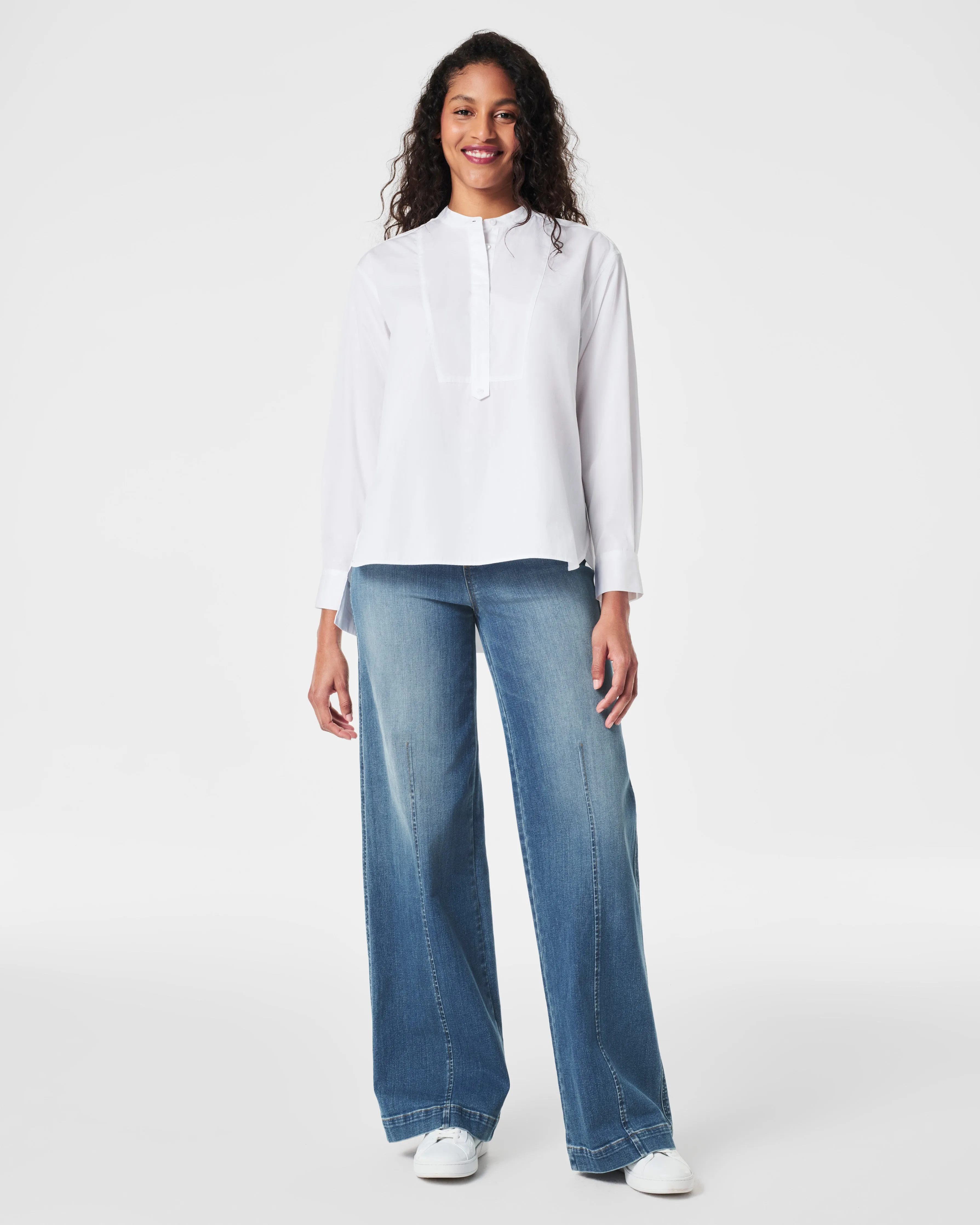 SPANX® Poplin Tuxedo Shirt