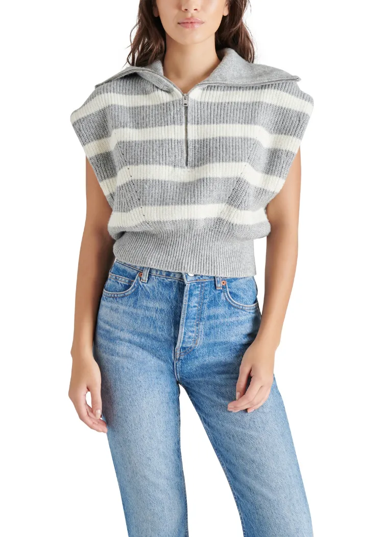 Steve Madden Easton Sweater- Heather Grey ***FINAL SALE***