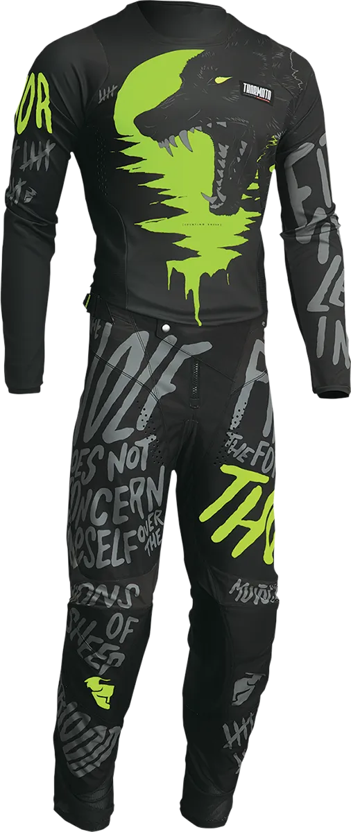 THOR Youth Pulse Counting Sheep Pants - Charcoal/Acid - 20 2903-2074