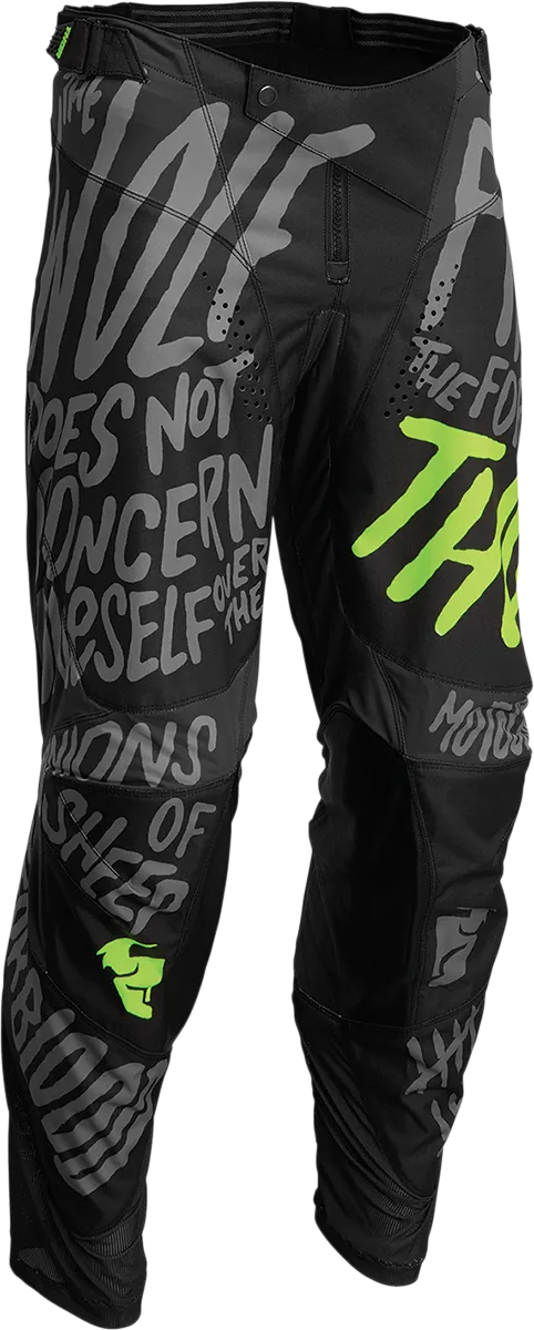 THOR Youth Pulse Counting Sheep Pants - Charcoal/Acid - 20 2903-2074