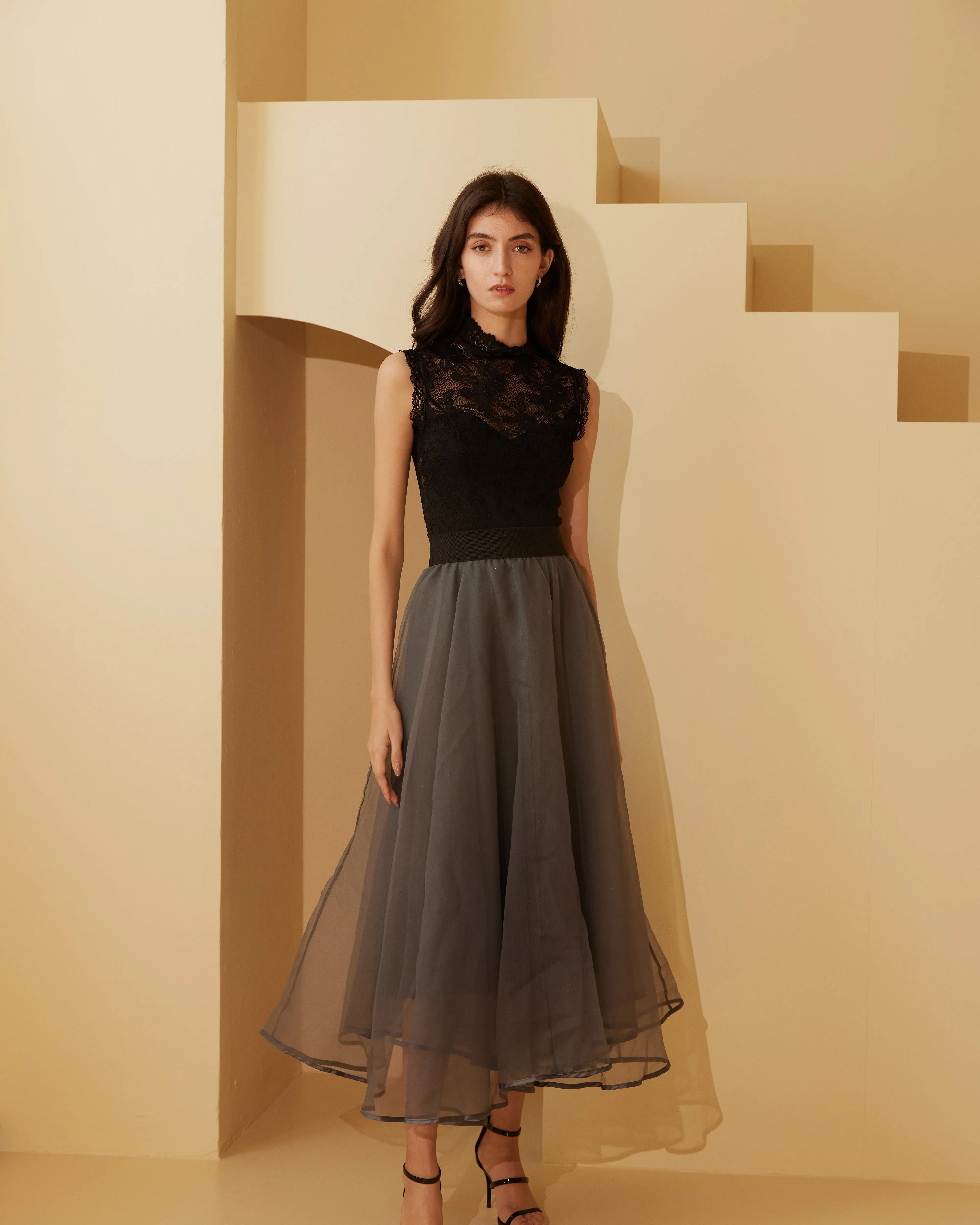 Tiana Tulle Maxi Skirt (2219SK001)