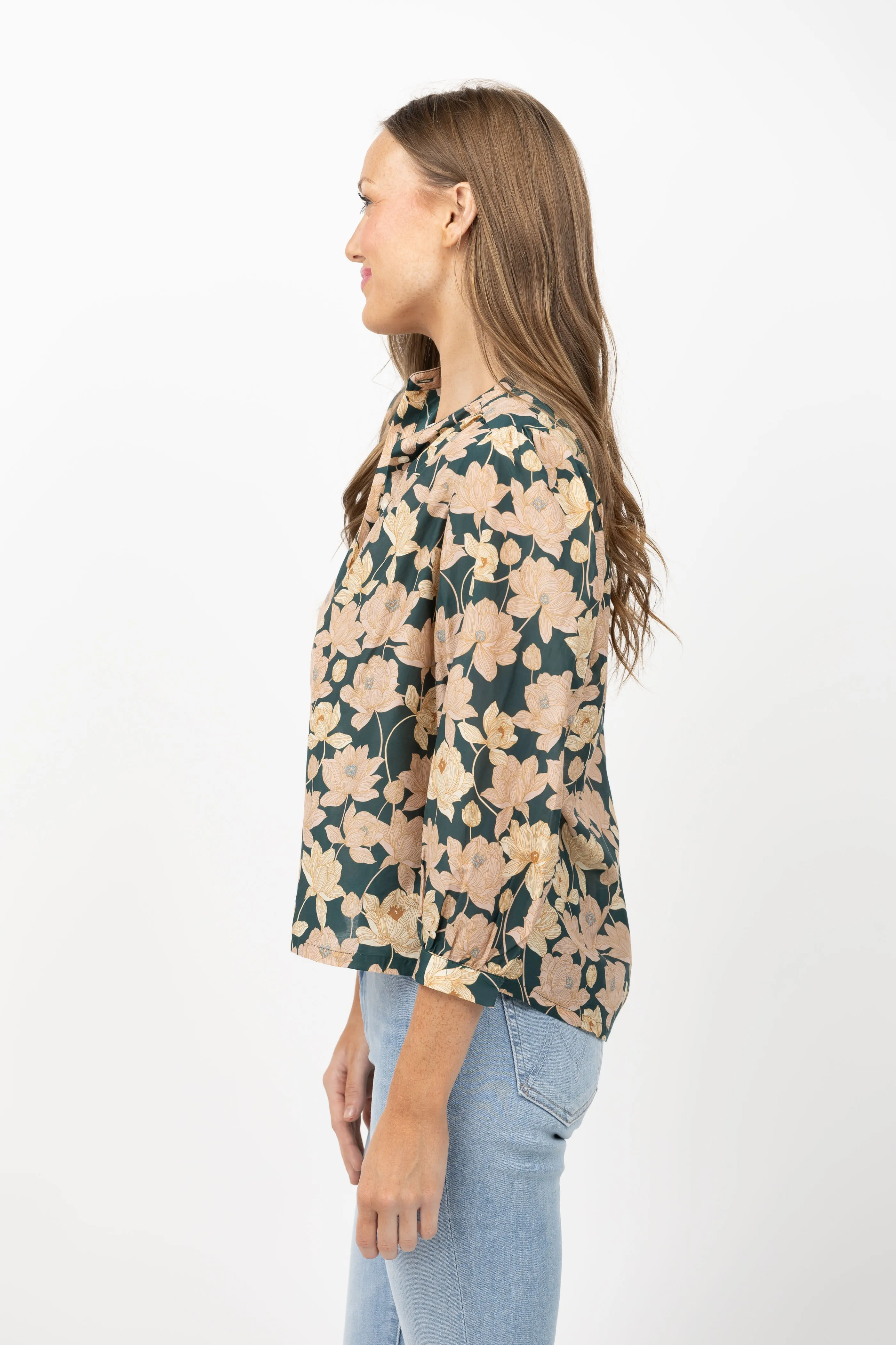 Trovata Clara Blouse in Jasper Twilight