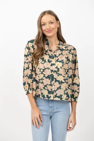 Trovata Clara Blouse in Jasper Twilight