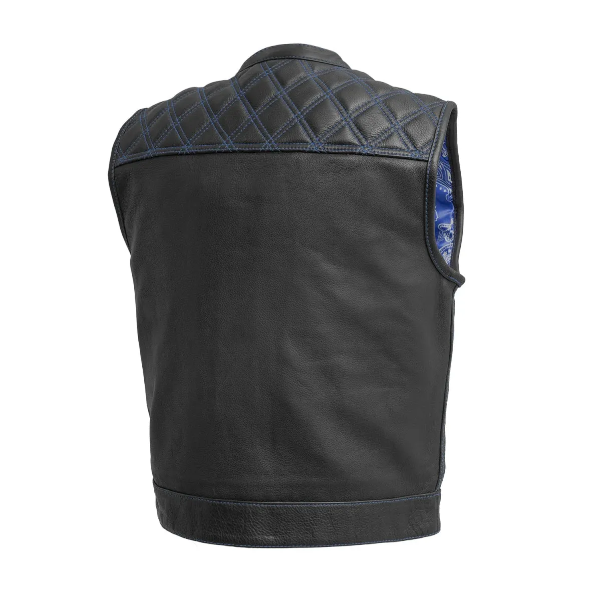 Upside Men's Club Style Leather Vest