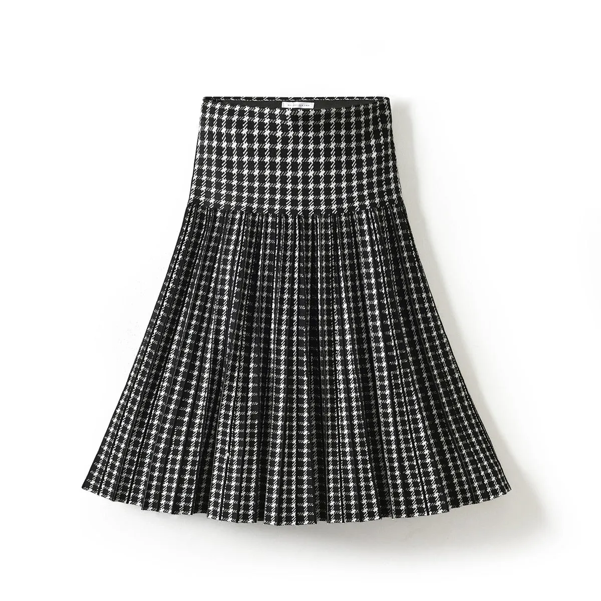 Y2K Classic Pleated High Waist Knitted Skirt