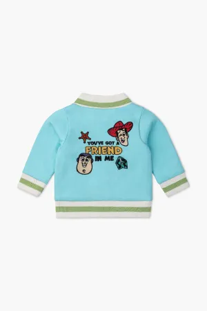 Zip Bomber Jacket_Toy Story Friends on Light Blue